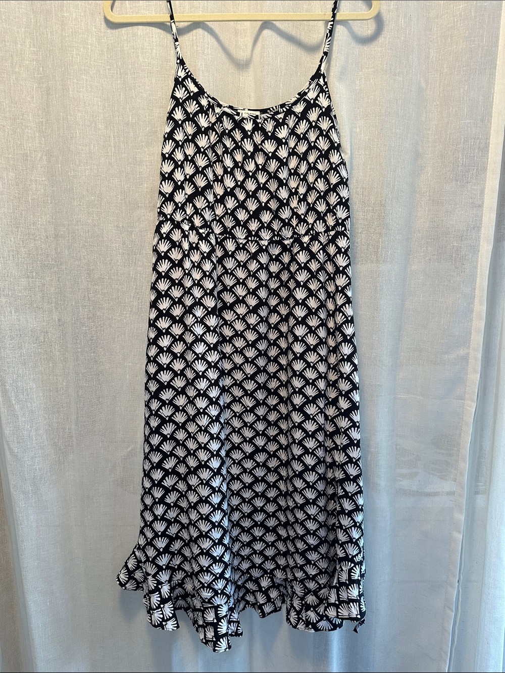J. Crew Black and White Printed Dress
